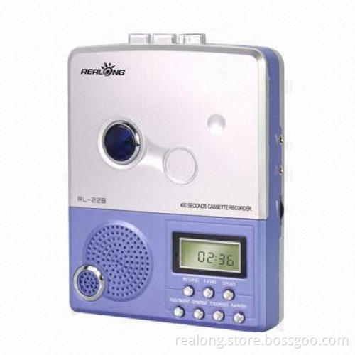 400 Seconds cassette recorder for language learning